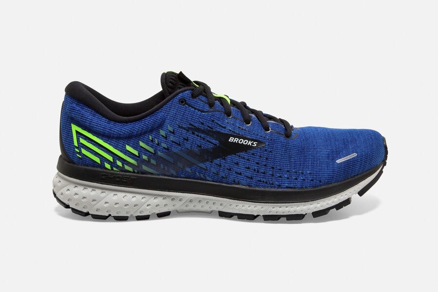 Brooks Men's Ghost 13 Road Running Shoes Blue/Black/Green Gecko ( EUGBK0236 )